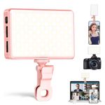 RAYMENGE 120 LED Selfie Light for Phone with Front & Back Clip, 3 Light Mode CRI 95+ 2500K-9000K Infinitely Dimmable Light, 3000mAh High Power Rechargeable Clip On Light for Selfie, Tiktok, Vlog