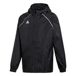 adidas Children's Core18 Rn Jkt Y JACKET, Black/White, 164 UK