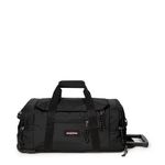 Eastpak Leatherface S + Wheeled Luggage, 55 x 34 x 26 cm, 41 L - Black (Black)