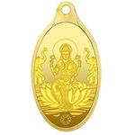 Muthoot Gold Bullion Corporation Metal 24 kt (999.9) Goddess Lakshmi Gold Pendant For Girls - 2 gm