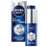 NIVEA MEN Anti-Age 2in1 Power Serum (30ml), Hydrating Serum with Luminous 630 and Hyaluronic Acid, Reduces Deep Wrinkles and Dark Spots for Younger-Looking Skin