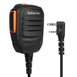 Radioddity RS22 Walkie Talkies Remote Speaker Mic, Compatible with Baofeng UV-5R BF-888S UV-5RTP GT-3TP GT-5TP BF-F8HP UV-82HP Radioddity GA-2S R2 GD-77 TYT UV8000E WouXun Kenwood Two-Way Radio Transceiver