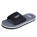 DOCTOR EXTRA SOFT Men's Casual Slipper, Grey, 8 UK