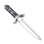 CMANLNYK 12 Inch PU Training Dagger for Martial Arts - Fake Rambo Knife Weapon Costume Party Props, Rubber Foam Practice Dagger, Gift for Adults Teens Kids, for Cosplay Parties Halloween