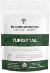 Real Mushrooms Turkey Tail Powder - Organic Extract with Immunomodulating Properties & Measured Beta-Glucans - Vegan Mushroom Supplement, 45 Servings