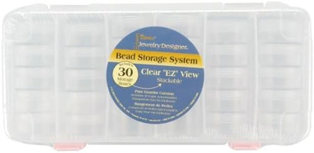 Darice Organisateur à Perles en Plastique 24 cm X 16 cm X 2,86 cm.