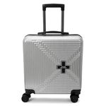 Swiss Military Unisex Cross Series Lynx Hard Top Silver Laptop Overnighter Trolley Bag, Combination Lock, 33 LTR, Lightweight, LTB12