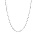 3mm .925 Sterling Silver Flat Mariner Link Anchor Chain Necklace