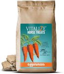 Biozyme Inc Vitalize Horse Treats - Low Sugar Horse Treats, Carrot Flavored Horse Treats, Healthy Horse Treats - 2 Pounds