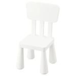 IKEA Mammut Polypropylene Plastic Indoor/Outdoor Children's Chair (White)