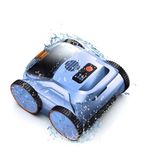 Robotic Pool Vacuum, Pool Cleaner for Inground Pools, Smart Navigation, Floor/Wall/Waterline Cleaning, 150 Mins Runtime for Pool Up to 2000 Sq.ft