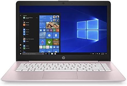 HP Stream 14-Inch Laptop, AMD Dual-Core A4-9120E Processor, 4 GB SDRAM, 64 GB eMMC, Windows 10 Home in S Mode with Office 365 Personal for One Year (14-ds0040nr, Rose Pink)