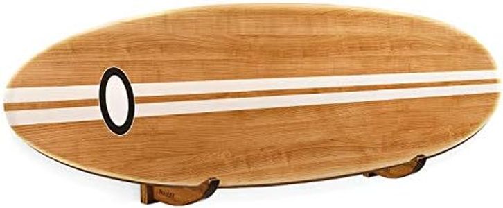 Yes4All Wooden Surfboard Wall Mount, Surfboard Holder/Paddle Board Wall Mount, Paddle Board Wall Rack for Storage, Display and Decoration – Pair (DJ3U)