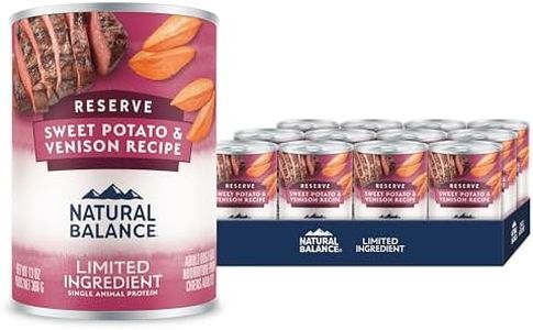 Natural Balance Limited Ingredient Adult Grain-Free Wet Canned Dog Food, Reserve Sweet Potato & Venison Recipe, 13 Ounce (Pack of 12)