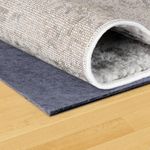 Unique Loom Non-Slip and Felt Uni-Luxe Rug Pad Precut for Area Rugs on Hard Surfaces and Floors Gray (8' 0 x 10' 0)