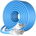 Cat 7 Ethernet Cable 100ft, Outdoor & Indoor SFTP Triple Shielded Ethernet Cable, High Speed 10Gbps 600MHz Internet Cable, Waterproof/UV Resistant, Direct Burial, LAN Cable RJ45 for Router, Gaming