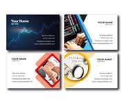 Business Cards Personalised 450gsm - Free Design Templates - Personalised Business Cards with Double Sided Printing - Matt or Gloss Lamination Available (Finance & Insurance)