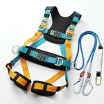 Magicbox Safety Harness Kit for Work at Height, EN361 Full Body Fall Arrest Harness with CE/EN Documents for Roofing, Ladder Work, Tree Pruning & Construction