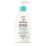 Aveeno Restorative Skin Therapy Repairing Cream, Vitamin B5, Aloe, Prebiotic Oat, Dry Skin & Sensitive Skin Lotion, 340g