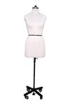 PASSION THREAD Women's Wheel Base Display Dummy Model Mannequin, Dummy Model Stand for Dress Hanger (White) (Size 12)