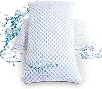 Luxury Bamboo Pillow for Sleeping, Hypoallergenic, Premium Adjustable Memory Foam Bamboo Bed Pillows, Removable Bamboo Rayon Cover, Bamboo Pillow (King 2 Pack)