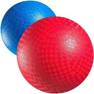 Red & Blue Kickball Set - (9 Inch) with Pump for Toddler Kids & Adults, Indoor & Outdoor Gym Sports Toys, Great for Playground Balls for Kids Dodgeball Balls for Four Square Balls, Handball Ball