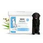 Wahl Refresh Ear Care Finger Wipes for Dogs – Soft Pearl Texture to Remove Ear Wax, Dirt & Odours, Fragrance‑Free Formula with Witch Hazel & Aloe, Daily Pet Ear Care - Model 58555