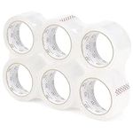 ROSEUP 6 Rolls Clear Packing Tape, 