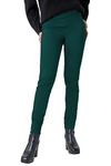 Roman Originals Jeggings for Women UK Jean Ladies Stretchy Trousers Denim Leggings High Waist Rise Pull On Skinny Straight Leg Cotton Pants Flattering Smart - Teal (31 in) - Size 8