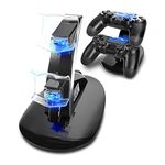 Tihokile PS4 Controller Charger, PS4 Charging Dock Fast Charging, PS4 Controller Charger Dock Suitable for Playstation4 / PS4 / PS4 Slim / PS4 Pro Controller