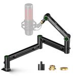 Microphone Arm,Aokeo AK-58i Desk Low Profile Mic Boom Arm Stand,Suitable For Blue Yeti,Snowball iCE,HyperX QuadCast,SoloCast,Elgato Wave,Etc