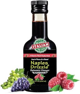 RASPBERRY - Rich, Extra Thick Balsamic Vinegar REDUCTION, No Added Sugar or Thickeners, Better-Than-Glaze Balsamic Vinegar (Raspberry)