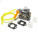 HURI Carburetor for Ryobi RBC30SESA RBC30SET RBC30SBT RLT30CET RBC30SBSA RHT2660DA Carburettor Fuel Line Primer Bulb Gasket