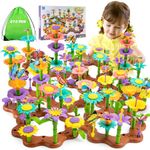 Funsland Flower Garden Building Toys - 272 PCS Girls DIY Construction Toys Set Gifts for Kids 3 4 5 6 Years Old