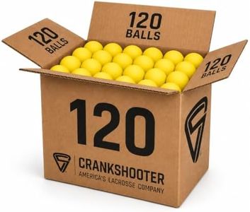 CRANKSHOOTER Lacrosse Practice Balls, Qty 120 (1 Case, 10 Dozen) These are NOT Game Balls (Yellow)