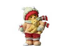 Enesco Cherished Teddies Collection - Fig Bear Holding Puppy D