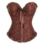 Women's Bustiers Shaper Tummy Control Cincher Corset Lace Up Halloween Outfit Overbust Bustier Top Breathable Waist Corset Bodyshaper Shapewear