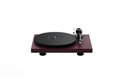 Pro-Ject Debut EVO 2, Next Generation Audiophile Turntable with Carbon Fiber tonearm, Electronic Speed Selection and pre-Mounted Pick it MM EVO Cartridge, Made in Europe (Wine Red Satin)