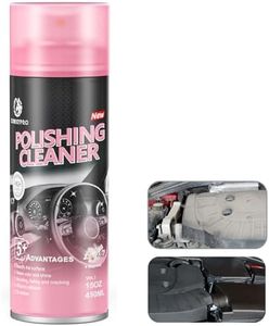 Interior Cleaner and Protectant, 15 Fl Oz Polishing Cleaner Car Interior Spray - Repels Dust & Staining, Restores & Protects Plastic, Vinyl, Leather Seats, Carpet - UV Guard, Anti-Aging