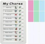 PIQOLA Chore Chart for Kids, Reusable Checklist Board for ADHD, Upgraded Planning Board (My Chores)