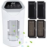 NETTA Air Purifier with Extra Spare filter for Allergies with True HEPA & Active Carbon Filters, 3-Stage Filtration System, 3 Fan Speed Modes, Ionizer, 28W, CADR 50 m³/h - Sleep Mode and 8 Hour Timer