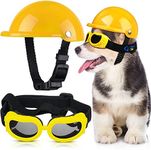 Pet Dog Helmet and Dog Goggles Set 