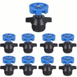 APPSTER (50pcs) 1/2" Sprinkler Heads for Garden - 360° Rotating Micro Irrigation Misting Nozzles - Automatic Water Sprayer Drippers for Lawn, Greenhouse, Agriculture & Plant Cooling