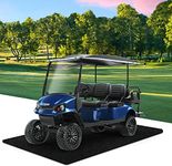 Golf Cart Parking Mat 9.18 ft. x 4.92 ft Oil Absorbent Universal Garage Floor Mat for EZGO, Club Car, Yamaha, ICON, Advanced EV, ATV - Slide-Resistant, Petroleum Pollution Protection