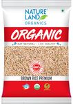 Natureland Organics Brown Rice Premium 1 Kg - Organic Healthy Rice