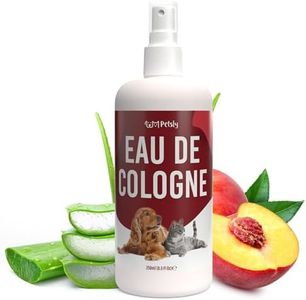 Petsly® Parfum pour Chien & Chat - 250ml - Arôme de Pêche - Neutralise les Mauvaises Odeurs - Parfum Chien - Parfum Chat - Eau de Parfum pour Chien, Déodorant pour Chien, Parfum pour Litiere à Chat