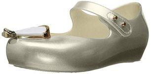 Mini Melissa Girls' Ultragirl Beauty and The Beast, Pearl, 10 Regular US Toddler