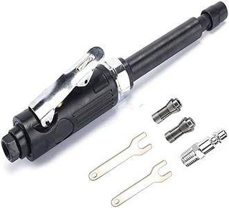 Extended Die Grinder with 1/4" and 1/8" Collets, Long Shaft Air Die Grinder Tool