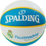 Spalding EL Team Real Madrid SZ.7 (83-787Z) Basketballs, Youth Unisex, White/Blue, 7