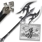 United Cutlery KR0022B Kit Rae, Black Legion Battle Axe, Black